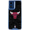 NBA Chicago Bulls Black Distressed Moto G 5G (2024) Clear Case